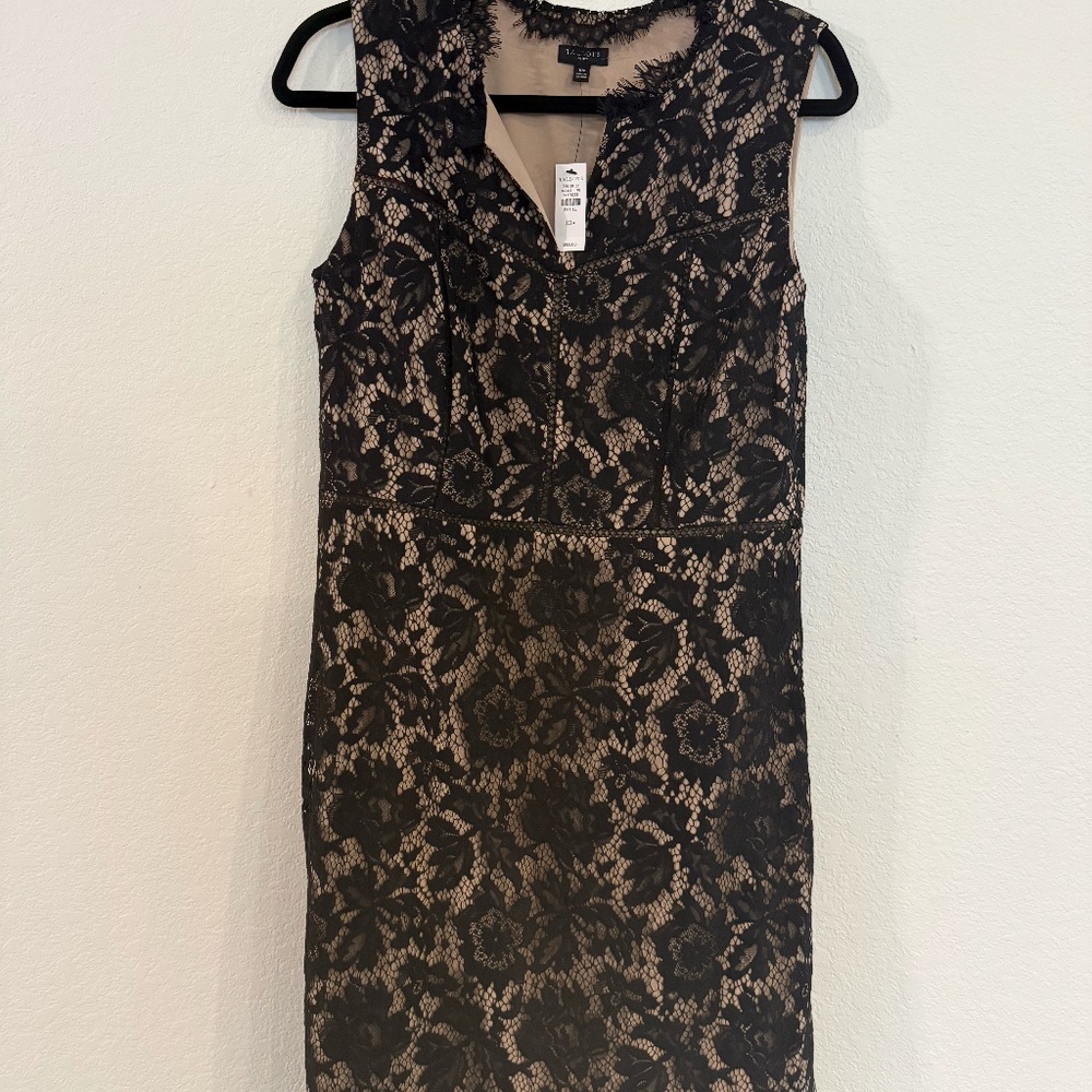 Talbots Black Lace Party Dress NWT
